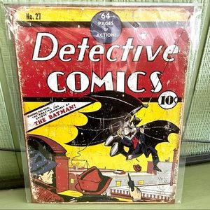 NEW Batman Detective Comics Metal Sign